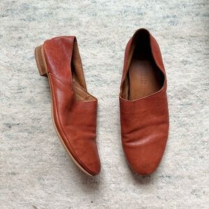 Ten Points Sweden Lagenlook Leather Cognac Flats Shoes EU 41 US 10.5? Minimalist